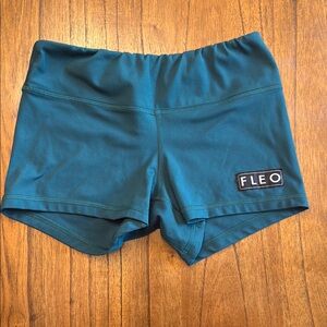 Fleo Blue Athletic Compression Shorts